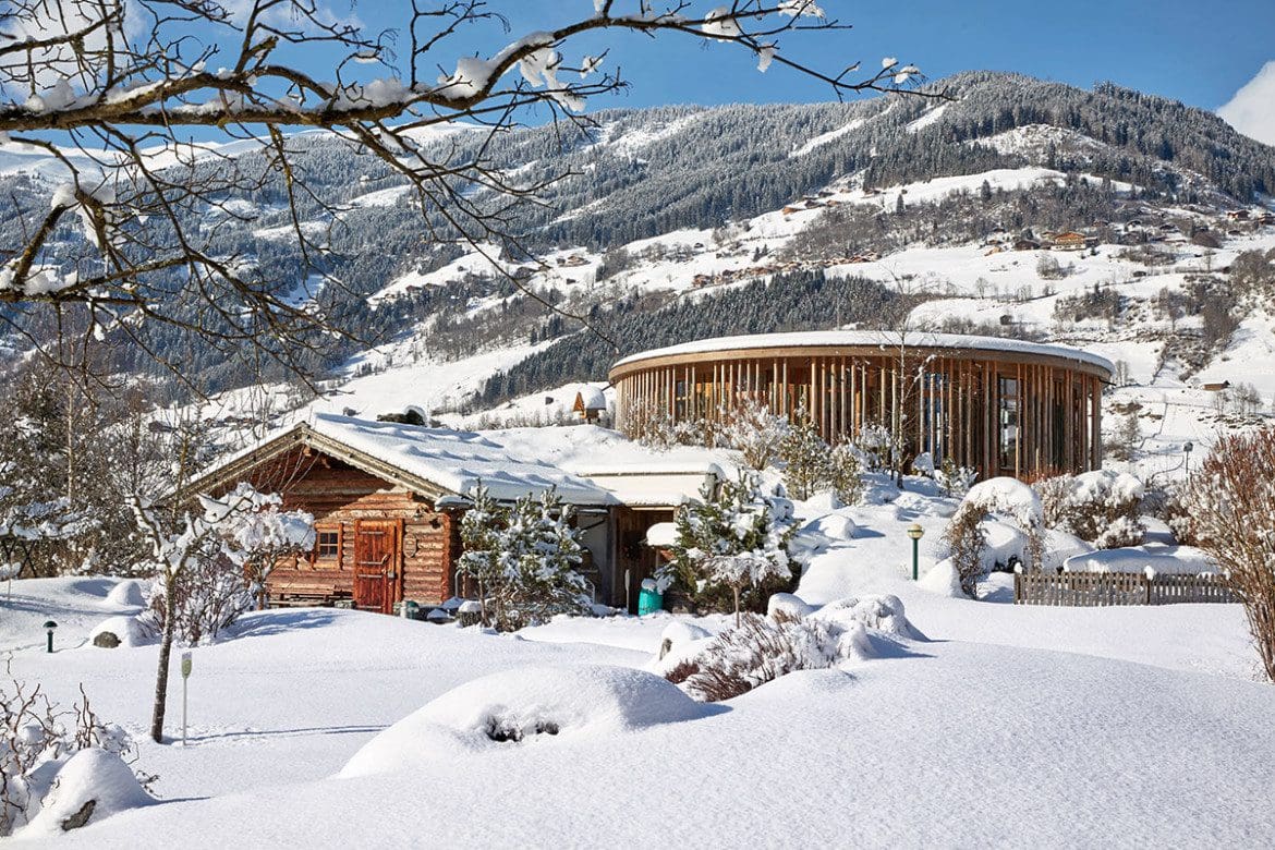 Winteransicht des Baumhauses · Inklusivleistungen im Wanderhotel Kirchner, Kitzbüheler Alpen