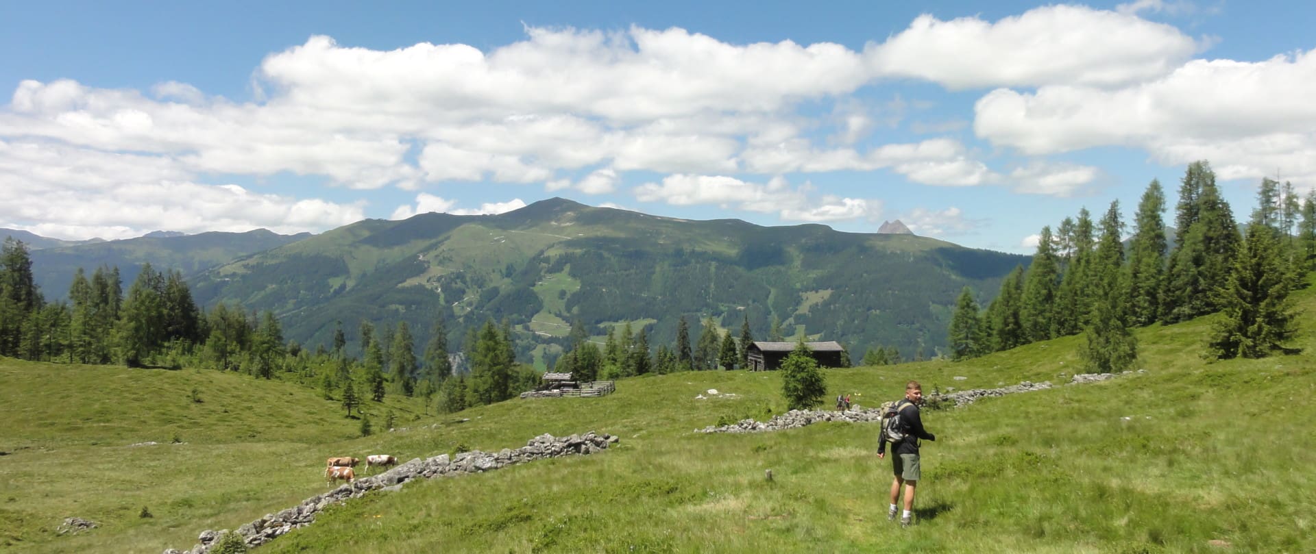 Kar Grundalm mit Ausblick zum Wildkogel