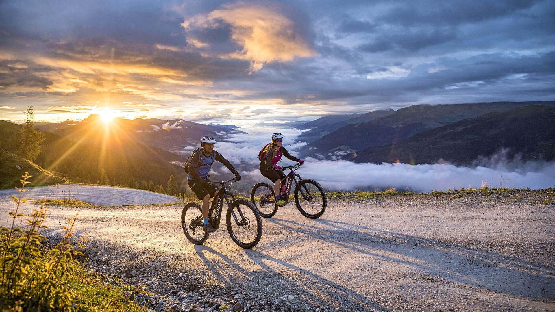 Mountainbiken in Bramberg, Wildkogel, Salzburg